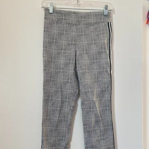 Stretchy Plaid Work Pants, Size S (Erica Taylor)